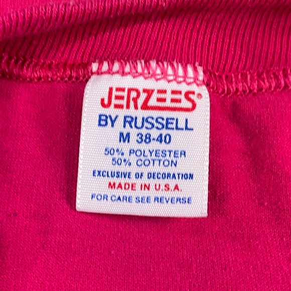 VTG 80s Jerzees by Russell single stitch Safeplace Family Walk & Run tee sz M - Picture 9 of 10